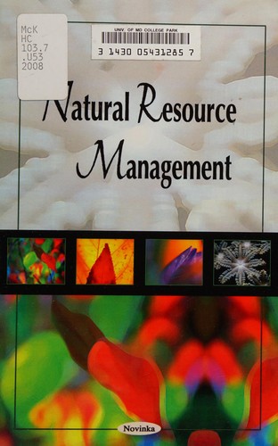 Cover for Natural resource management