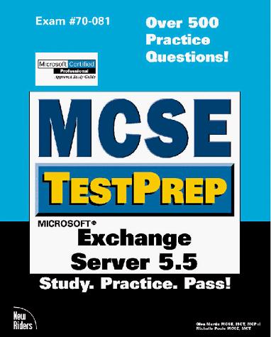 Cover for McSe Testprep Exchange Server 5.5 (Mcse Testprep Series)