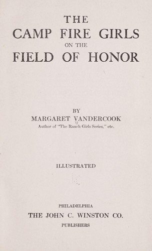 Cover for The Camp Fire Girls on the Field of Honor