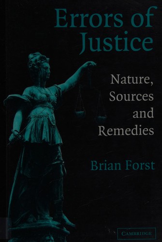 Cover for Errors of justice
