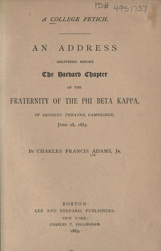 Cover for A college fetich