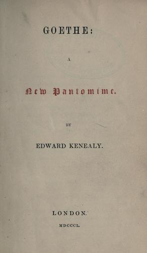 Cover for Goethe