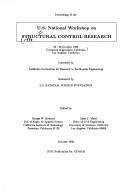 Cover for Proceedings of the U.S. National Workshop on Structural Control Research