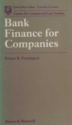 Cover for Bank Finance for Companies