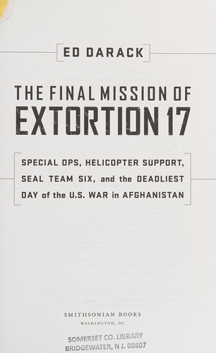 Cover for The final mission of Extortion 17