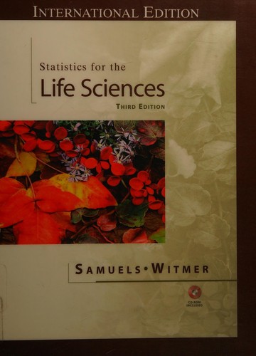 Cover for Statistics for the Life Sciences