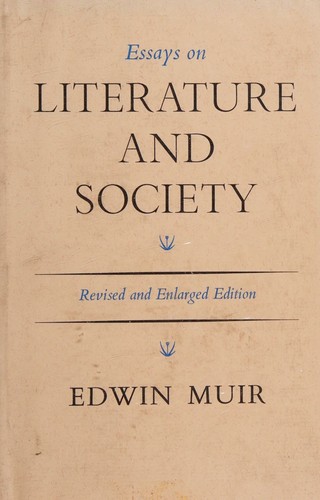 Cover for Essays on Literature and Society