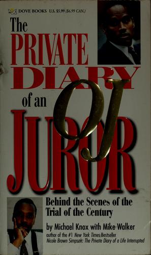 Cover for Private diary of an O.J. juror
