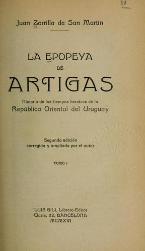 Cover for La epopeya de Artigas