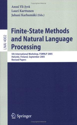 Cover for Finite-State Methods and Natural Language Processing