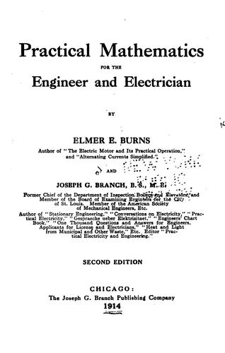 Cover for Practical mathematics for the engineer and electrician