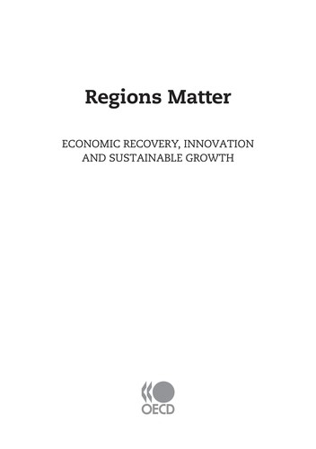 Cover for Regions matter