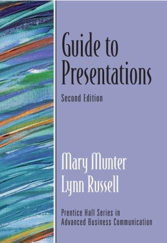 Cover for Guide to Presentations (2nd Edition) (Prentice Hall Guides to Advanced Communication)