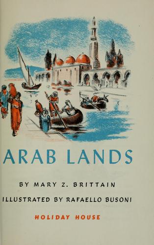 Cover for Arab lands