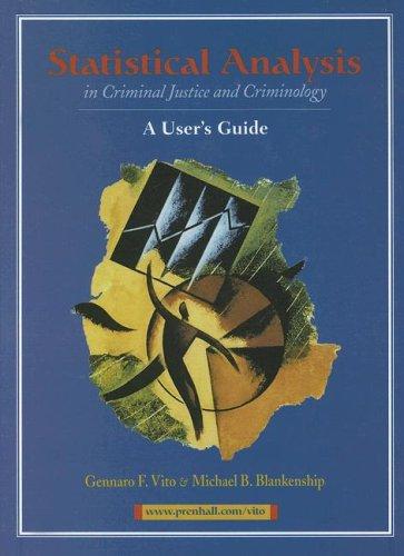 Cover for Statistical Analysis in Criminal Justice and Criminology