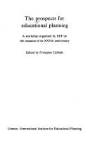Cover for The Prospects for Educational Planning