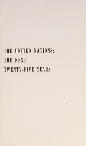 Cover for United Nations