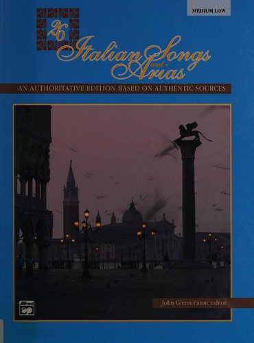 Cover for 26 Italian Songs and Arias