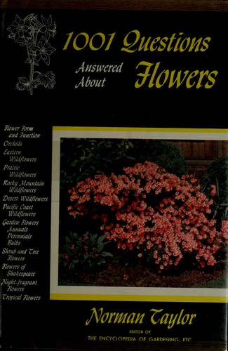 Cover for 1001 questions answered about flowers.