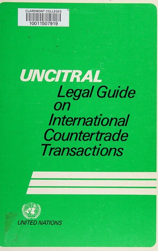 Cover for UNCITRAL legal guide on international countertrade transactions