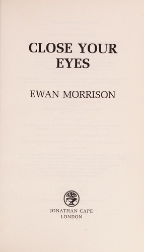 Cover for Close your eyes
