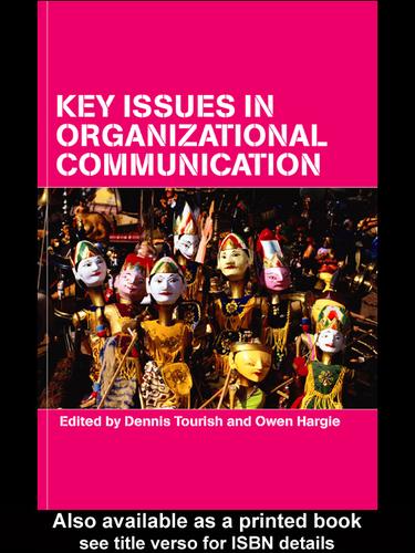 Cover for Key Issues in Organizational Communication
