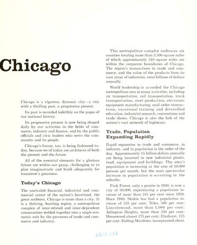 Cover for New horizons for Chicago metropolitan area.