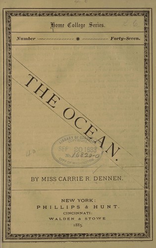 Cover for The ocean