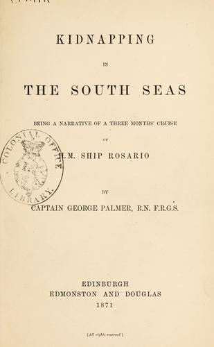 Cover for Kidnapping in the South Seas