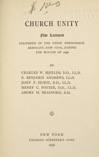 Cover for Church unity