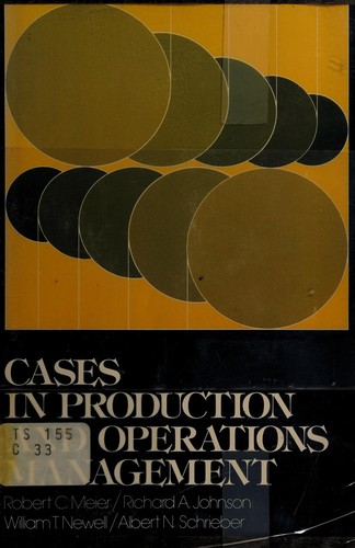 Cover for Cases in production and operations management