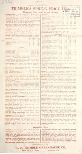 Cover for Trimble's spring price list