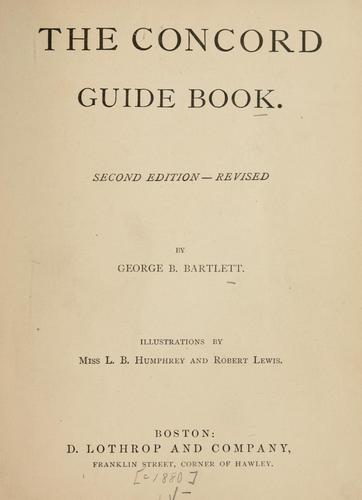 Cover for The Concord guide book.