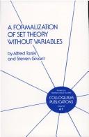 Cover for A formalization of set theory without variables