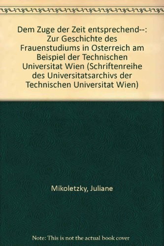 Cover for Dem Zuge der Zeit entsprechend--