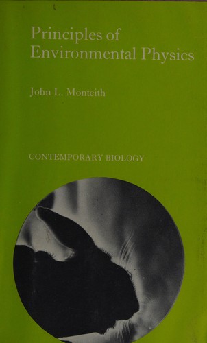 Cover for Principles of environmental physics