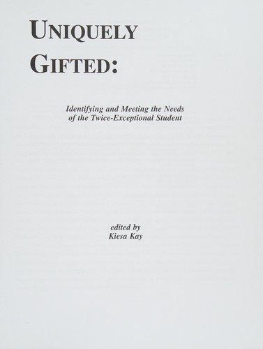 Cover for Uniquely gifted