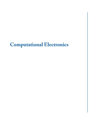 Cover for Computational Electronics
