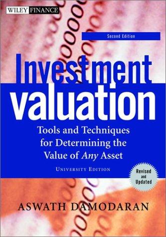 Cover for Investment Valuation