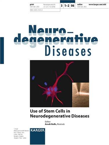 Cover for Use of Stem Cells in Neurodegenerative Diseases: Rostock Spring School 2005