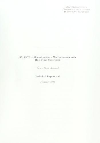 Cover for SMARTS - shared-memory multiprocessor Ada run time supervisor.