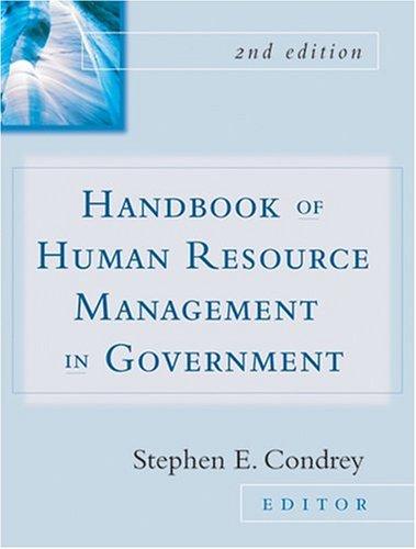 Cover for Handbook of Human Resources Management in Government