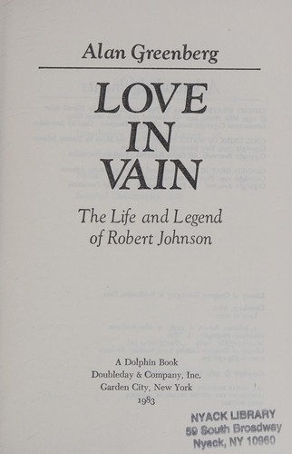 Cover for Love in vain