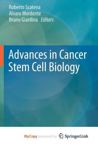 Cover for Advances in Cancer Stem Cell Biology