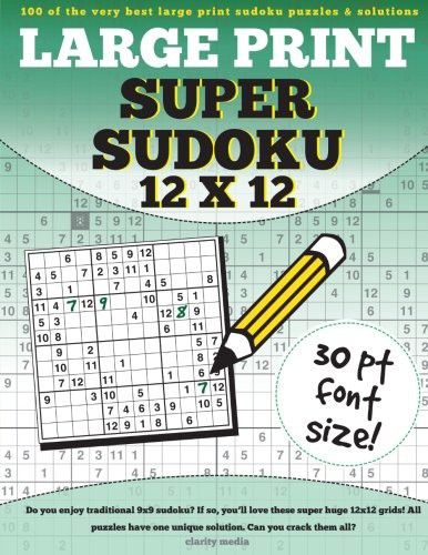 Cover for Large Print Super Sudoku 12x12