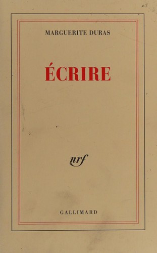 Cover for Écrire