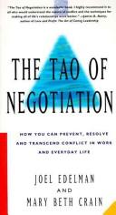 Cover for The Tao of negotiation