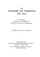 Cover for Voyage to Virginia in 1609