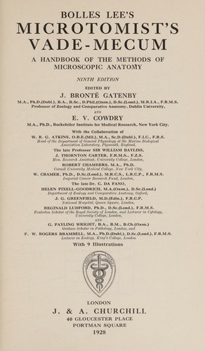 Cover for Bolles Lee's microtomist's vade-mecum