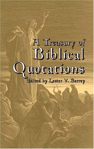 Cover for A treasury of biblical quotations